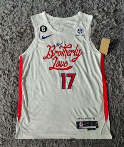 17 Tucker 76ers 22-23 city jersey with patches player version